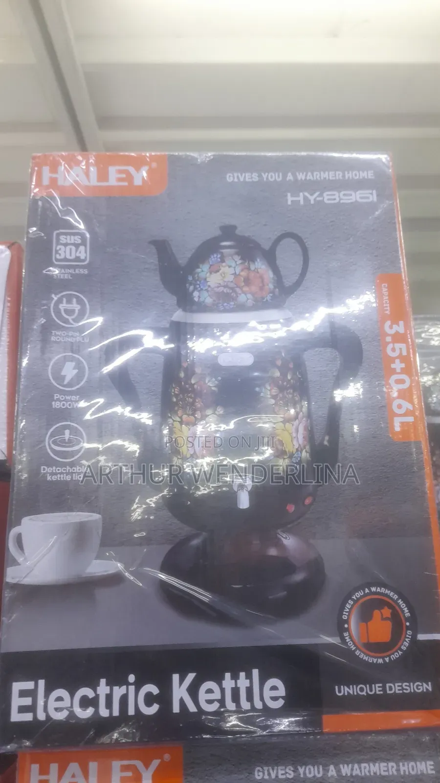 Haley Electric Kettle 3.5liters + 0.6litwrs