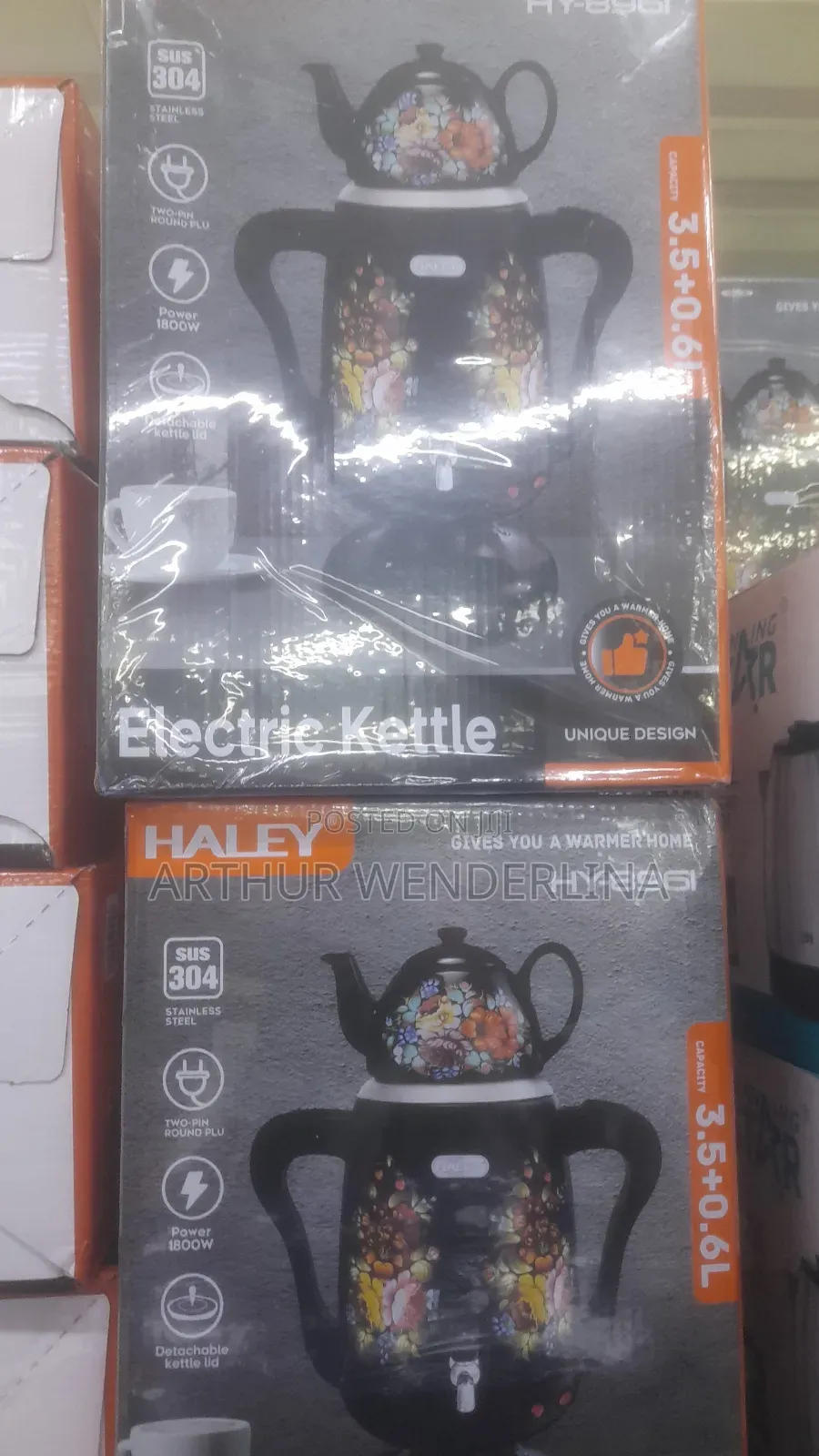 Haley Electric Kettle 3.5liters + 0.6litwrs