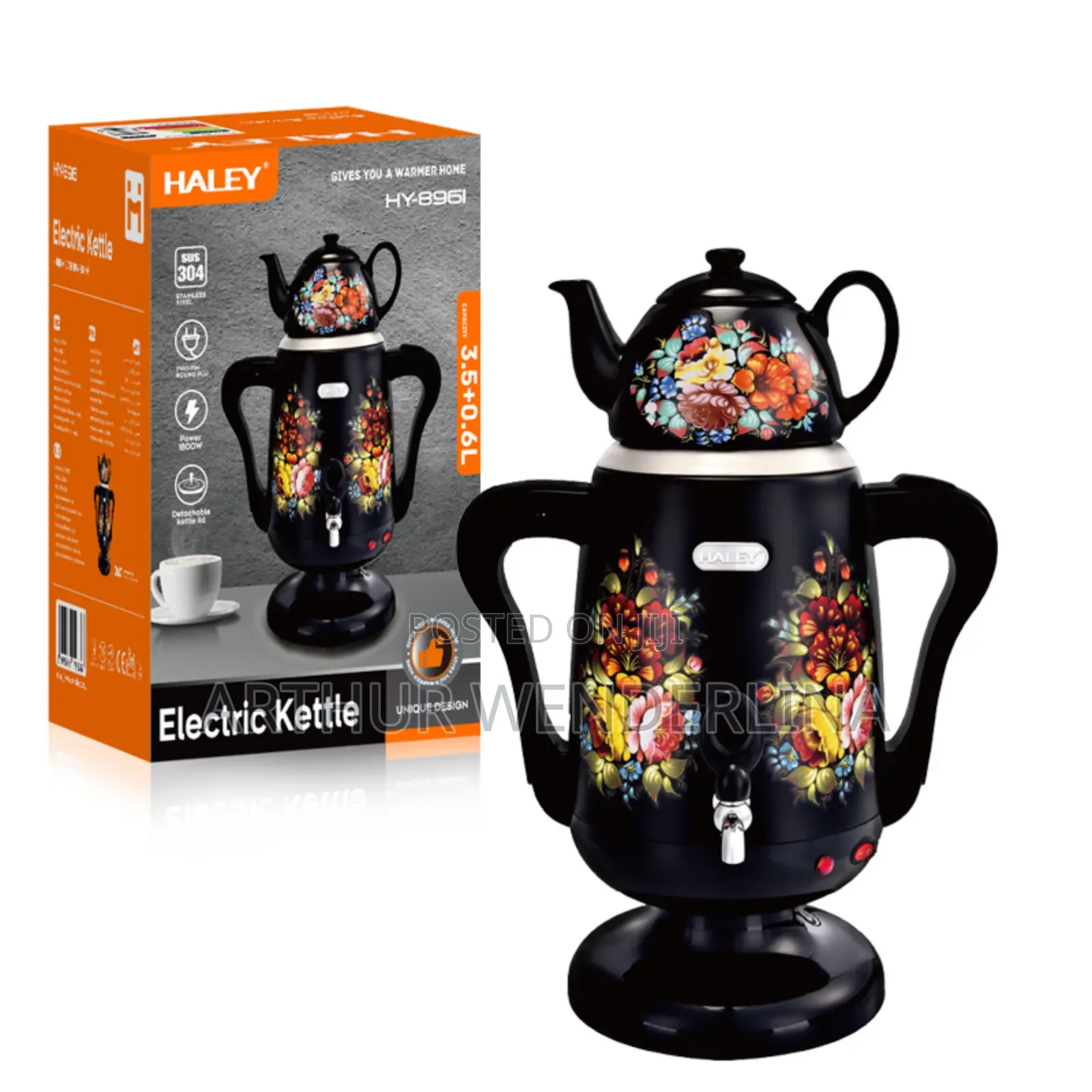 Haley Electric Kettle 3.5liters + 0.6litwrs