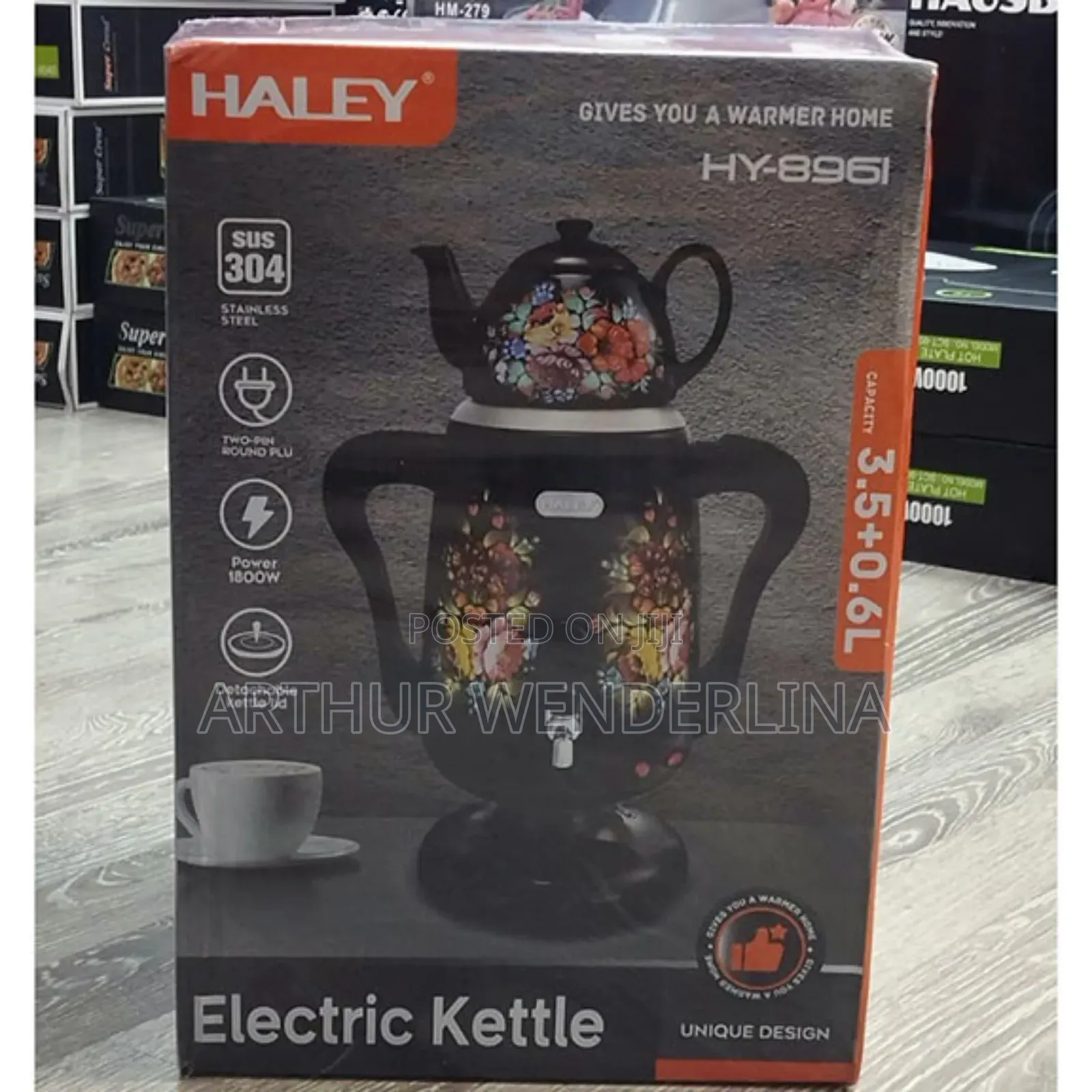 Haley Electric Kettle 3.5liters + 0.6litwrs