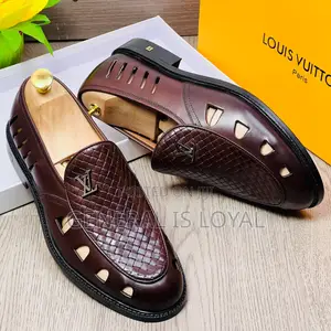 Louis Vuitton Coffee Leather Scandals Men’S Shoe