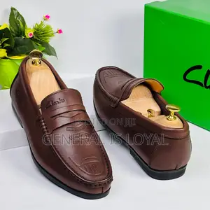 Brown Leather Clarks Men’S Loafer