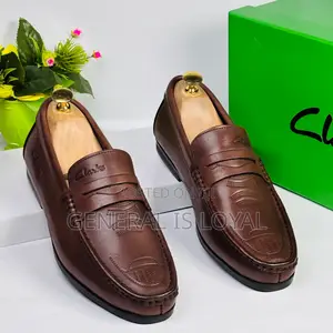 Brown Leather Clarks Men’S Loafer
