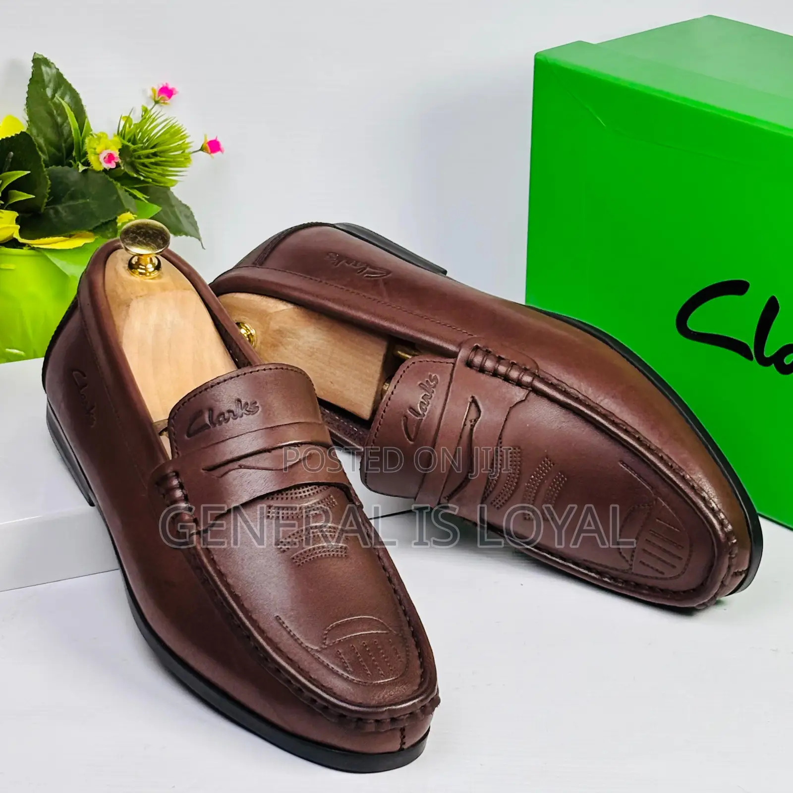 Brown Leather Clarks Men’S Loafer