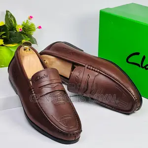 Brown Leather Clarks Men’S Loafer