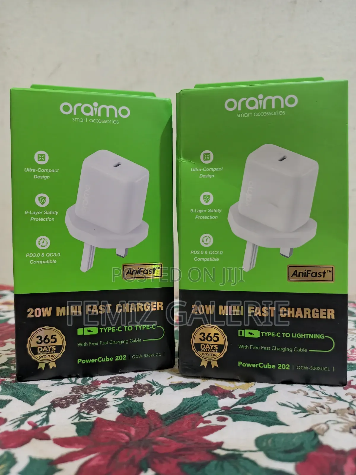 Oraimo Powercube 202 Uk Type 20w Compatible Charger Kit