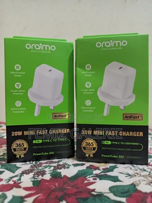 Oraimo Powercube 202 Uk Type 20w Compatible Charger Kit