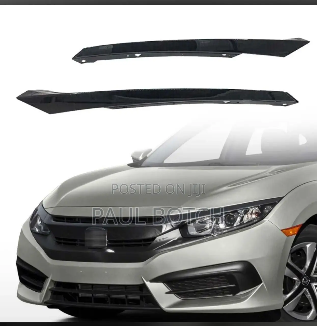 Honda Civic 2016-2020 Headlight Eyelid Moulding (Pair)