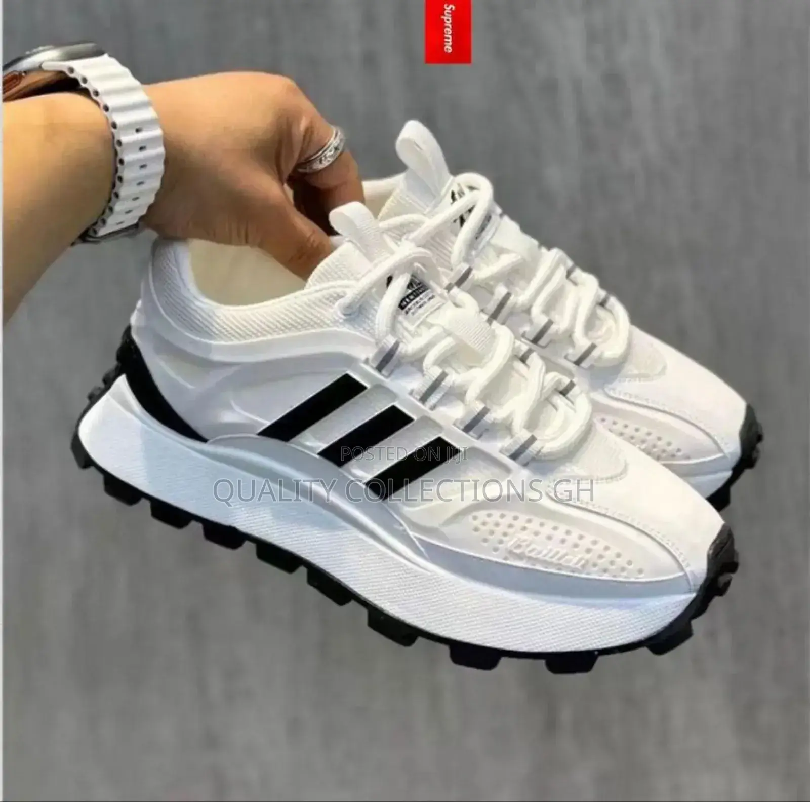 Adidas Tan With Black Stripes