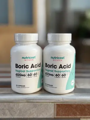 Nutricost Boric Acid 600mg Vaginal Suppository, 60 Capsules