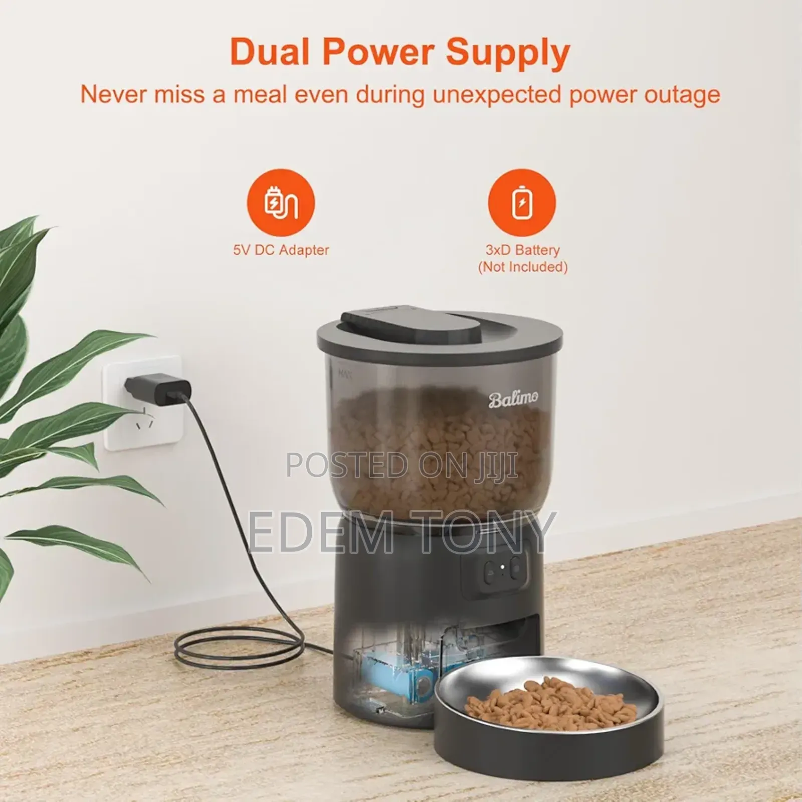 Balimo Automatic Pet Feeder for Dogs and Cats