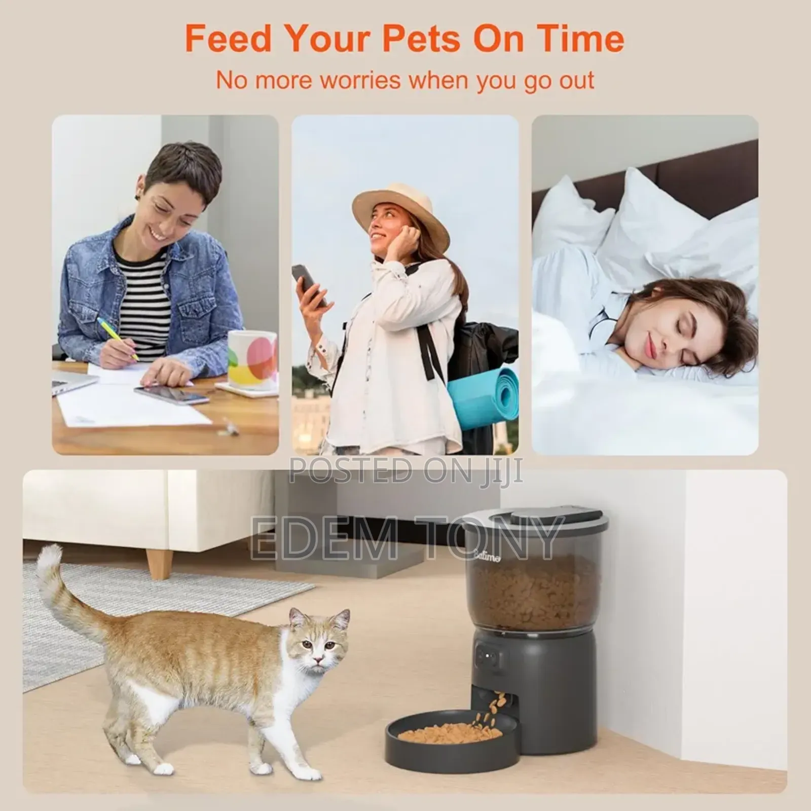 Balimo Automatic Pet Feeder for Dogs and Cats