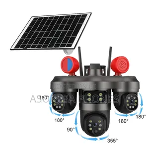 4g 3lens Wireless Solar Power Camera 4g Low Power CCTV Ip Camera