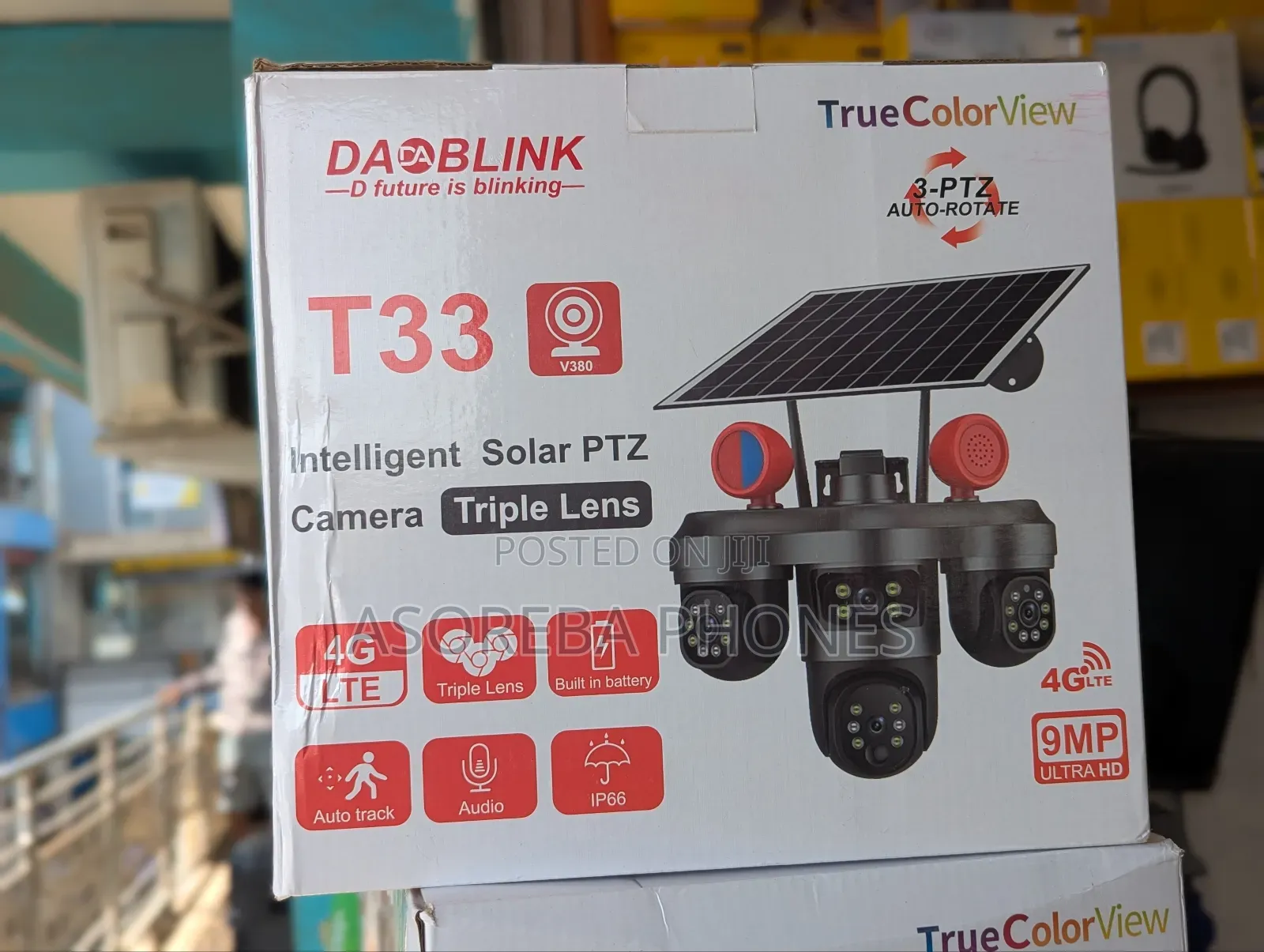 4g 3lens Wireless Solar Power Camera 4g Low Power CCTV Ip Camera
