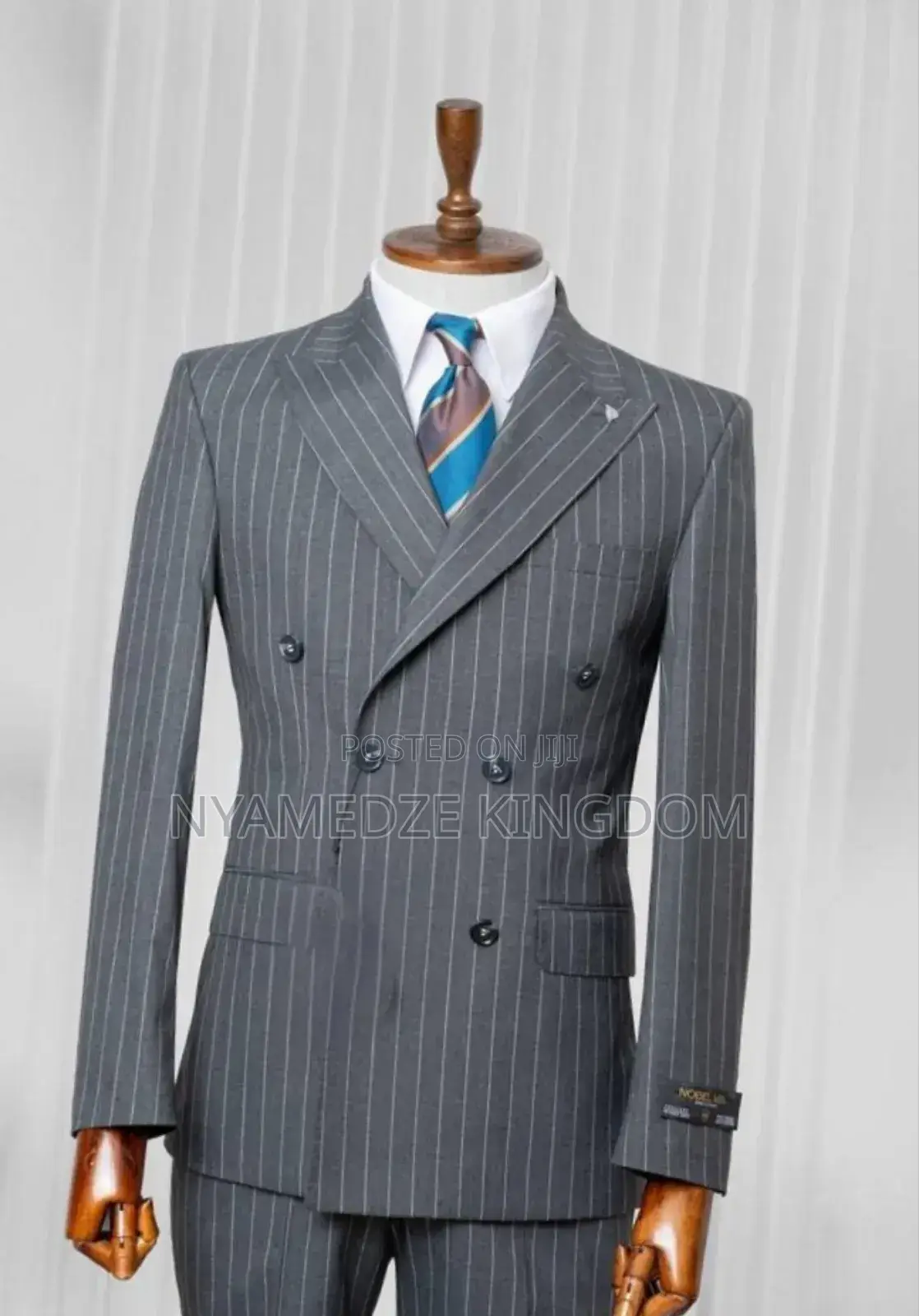 New Classic Gray Designable Men's Double Breasted Suit