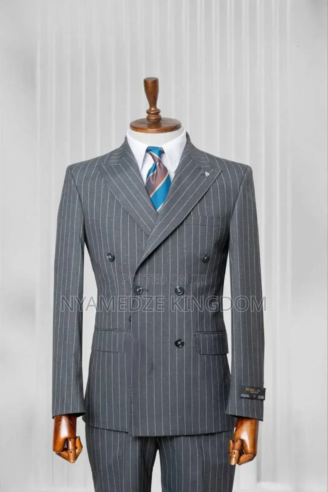 New Classic Gray Designable Men's Double Breasted Suit