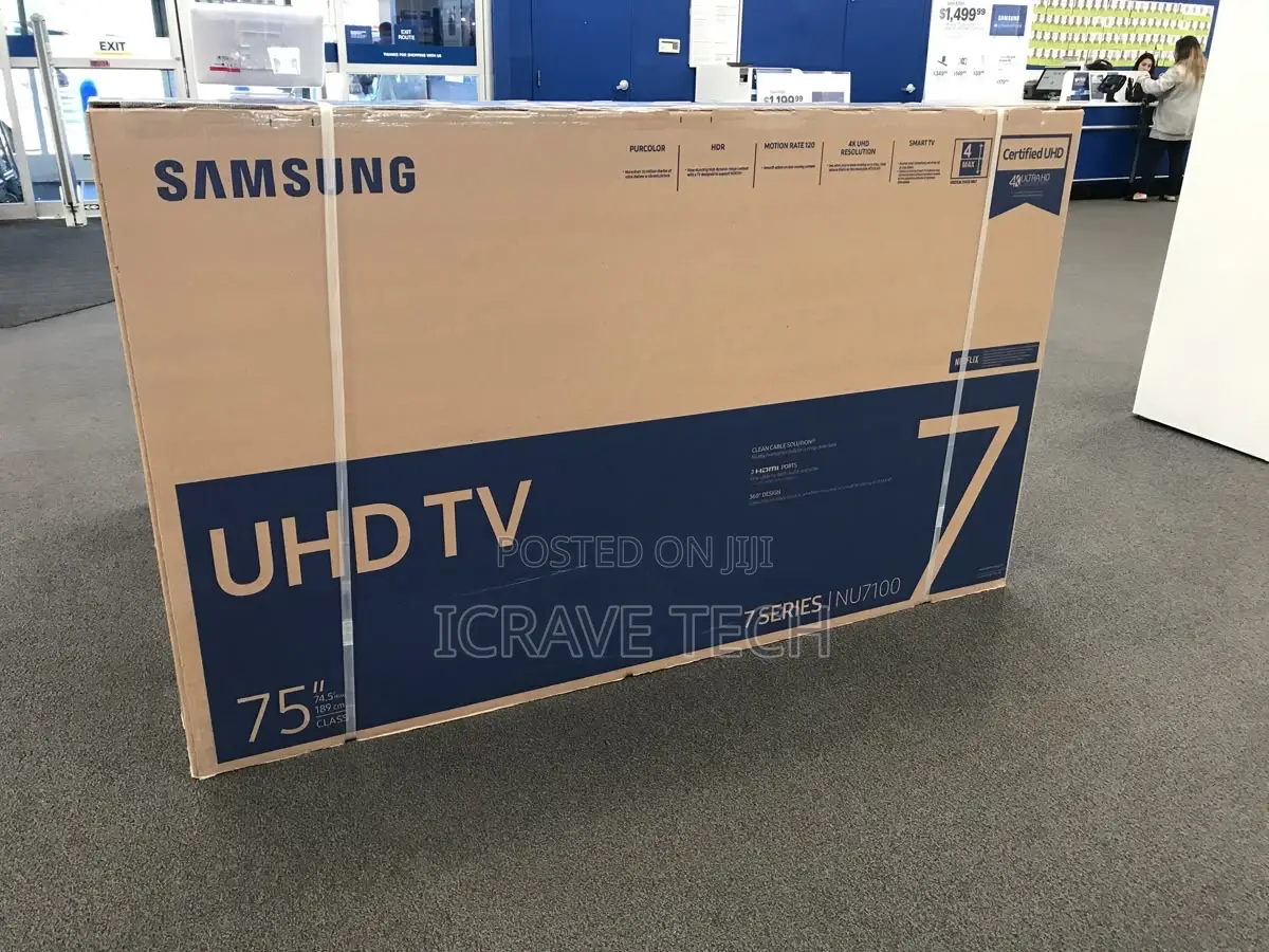 Samsung Qn70f 75-in 2160p () Smart Qned Miniled Flat Screen HDTV
