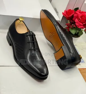 High Quality J.M Weston Black Lace Up Shoe