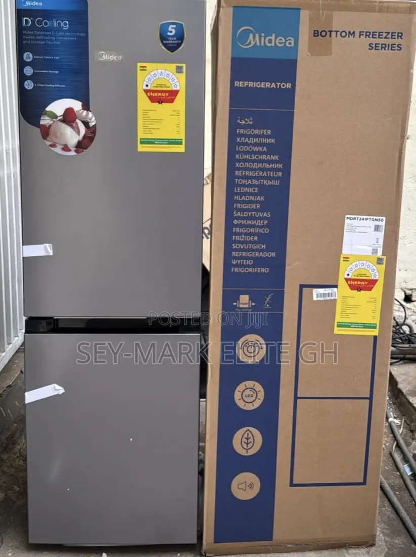 174l Midea Double Door Refrigerator