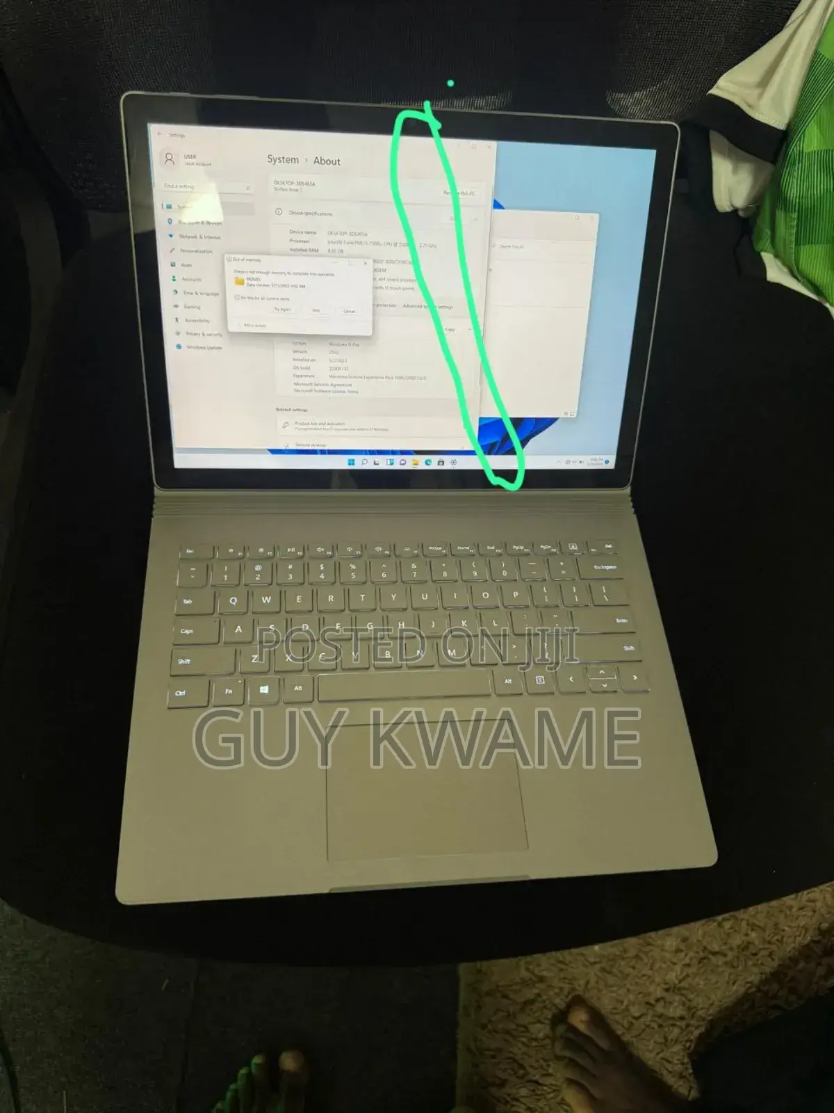 Laptop Microsoft Surface Book 2 8GB Intel Core I5 SSD 256GB