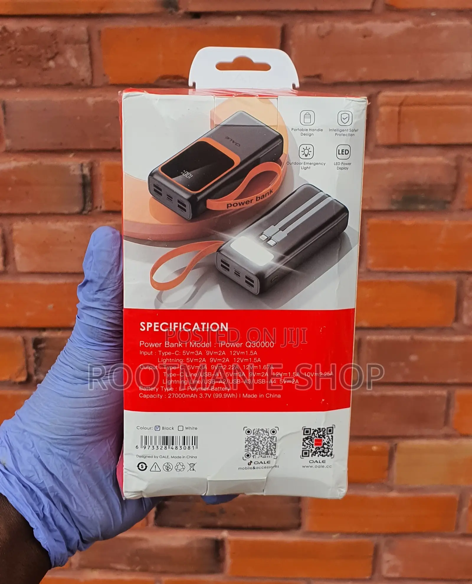 Oale 22.5w Fast Charge Powerbank 30,000mah