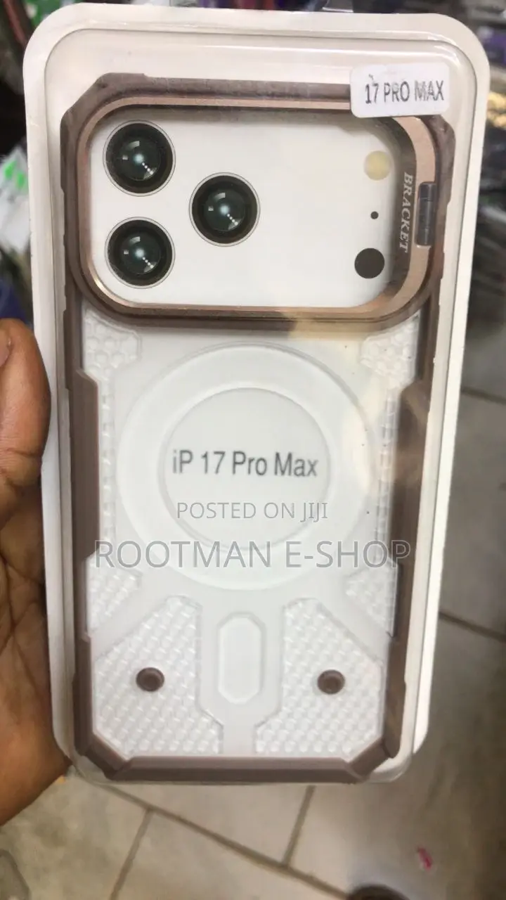 Simple Armoured Style Shockproof Case With Stand for iPhone 17 Pro Max