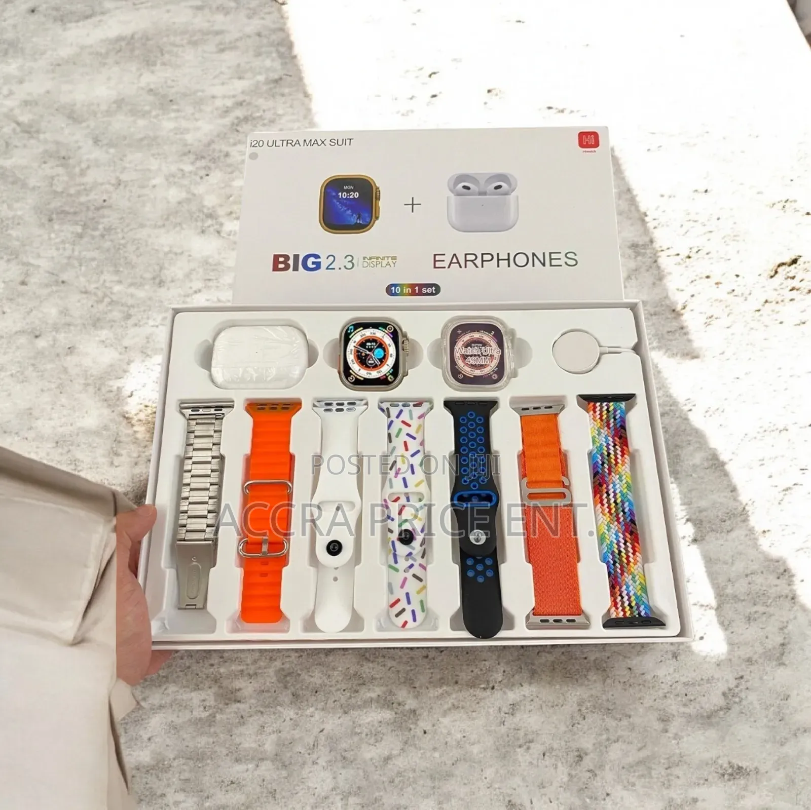 I-20 Ultra Max Suit Smartwatch 10 in 1 Set (525272)