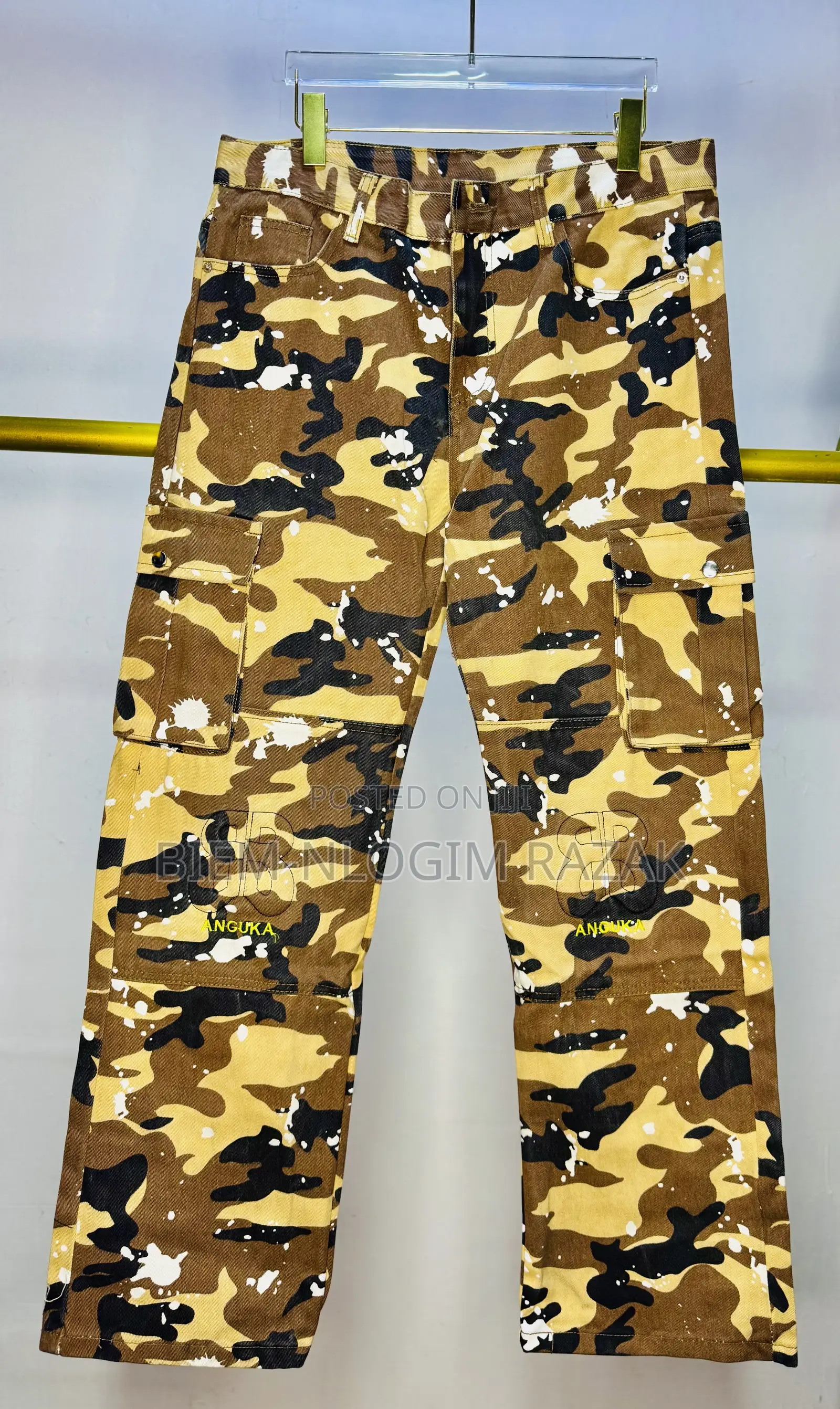 Balenciaga Camo Baggy Jeans Available in Stock