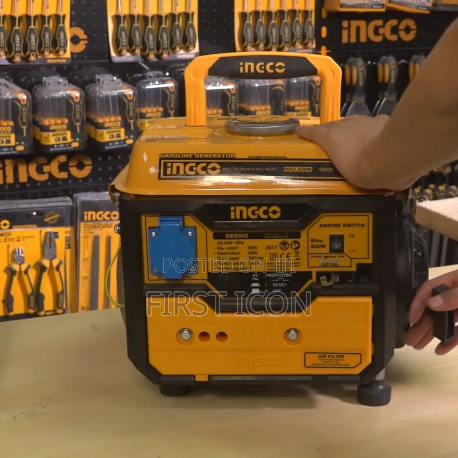800w Portable Gasoline Generator - Ingco Ge8002