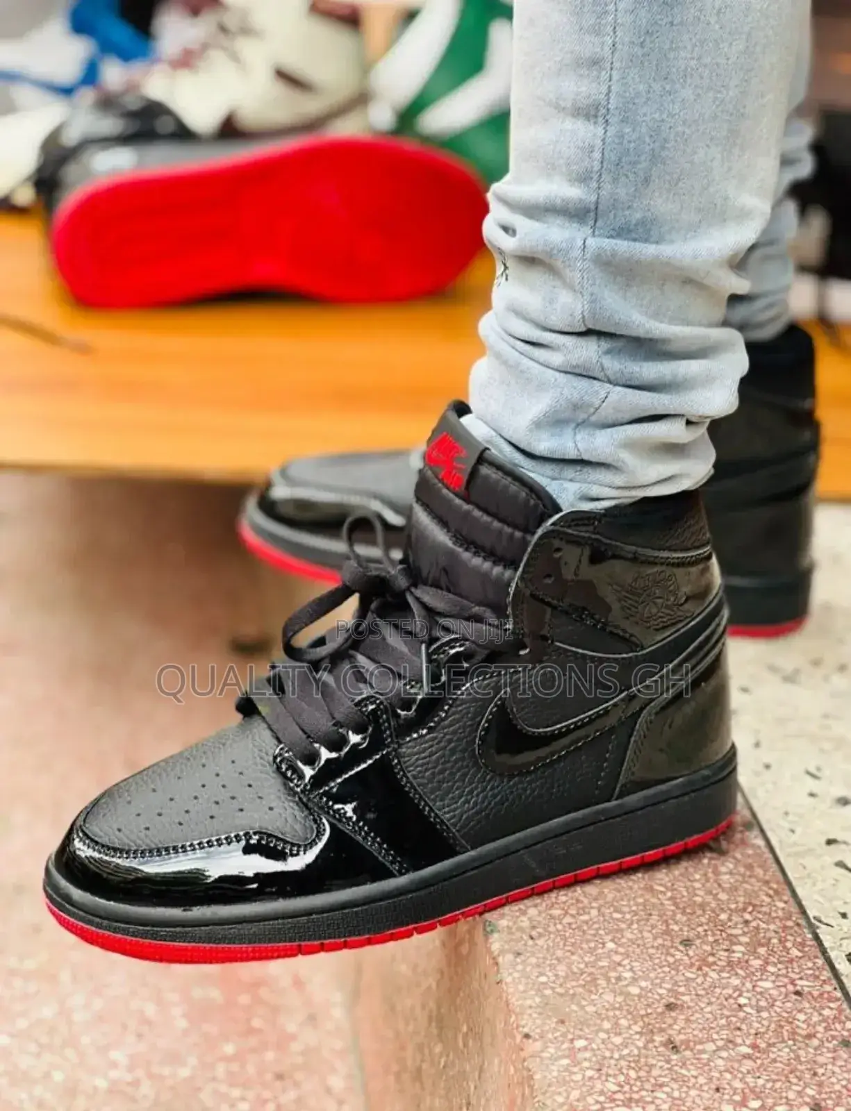 Jordan 1 Reflector Black and Red