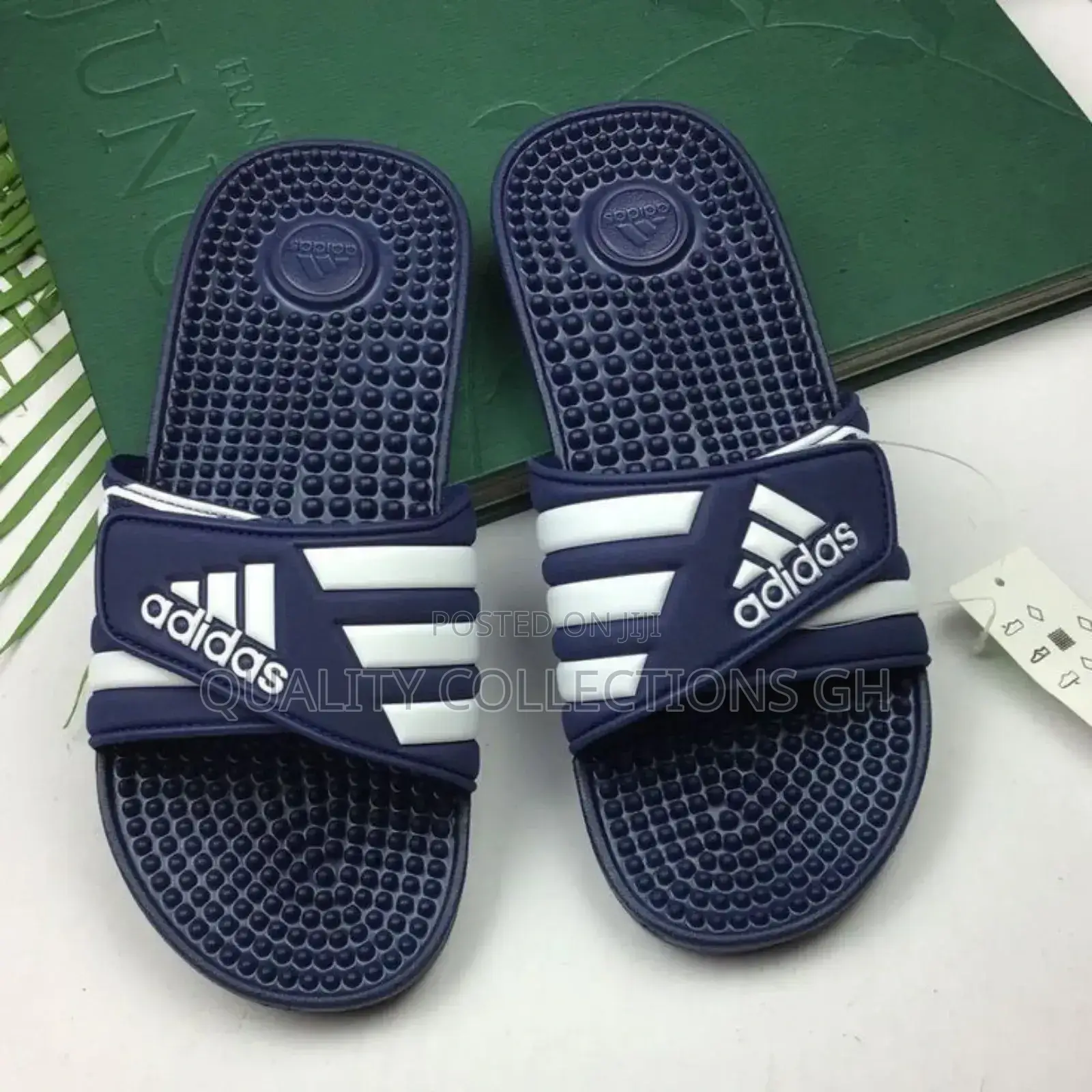 Adidas Slides Blue Black