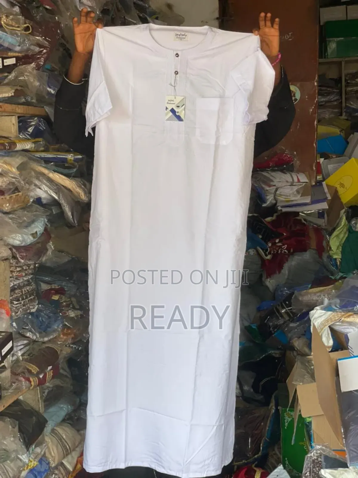 White Jalabiya (Shortsleeves)