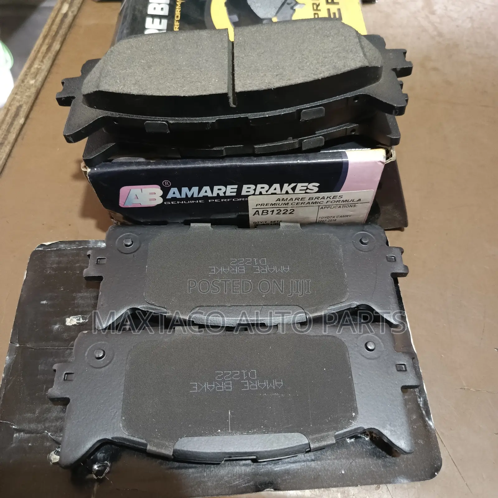 Amare Ab1222 Premium Ceramic Brake Pad for Toyota Camry 2007-2016