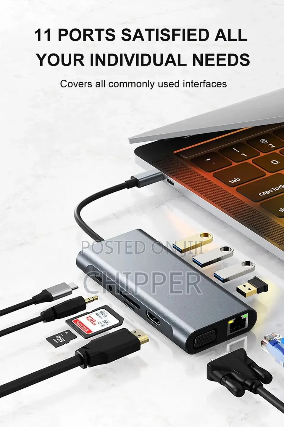 11 Ports Type C Adapter Hub / Docking Station