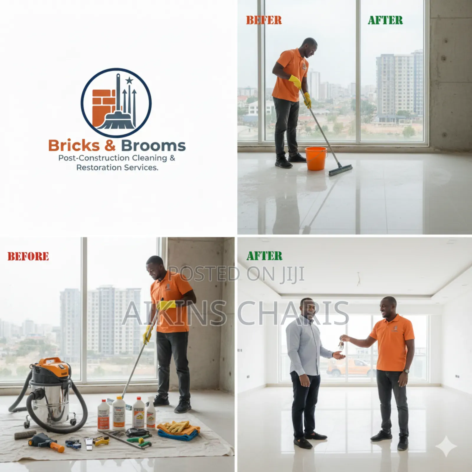 Post-Construction Cleaning by Bricks and Brooms