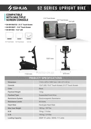 Sh-b9100u Commercial Upright Bike
