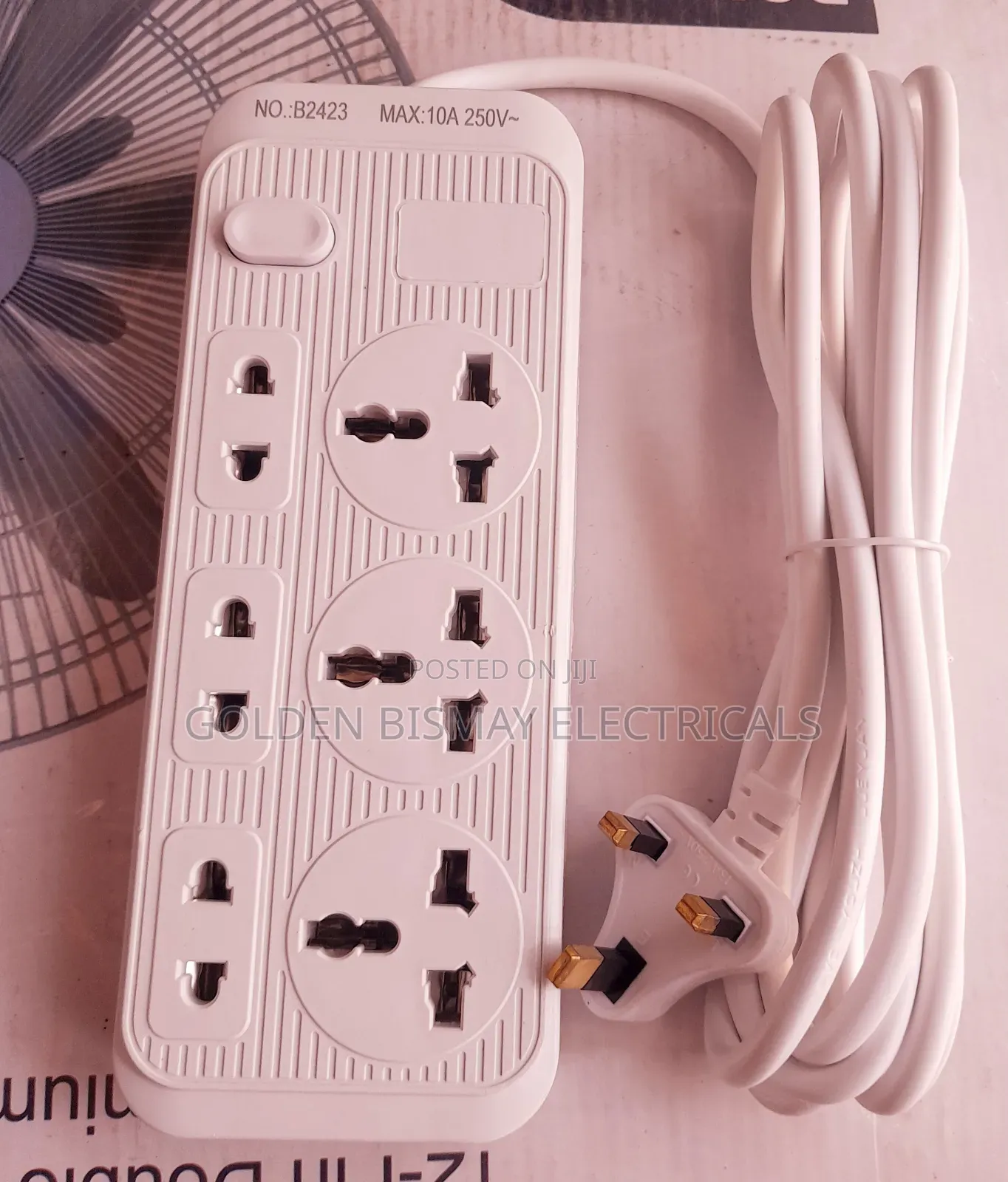 6 Way Extension Board With 3meters Cable