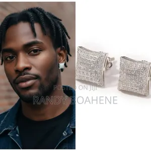 Sterling Silver Square Stud Earrings