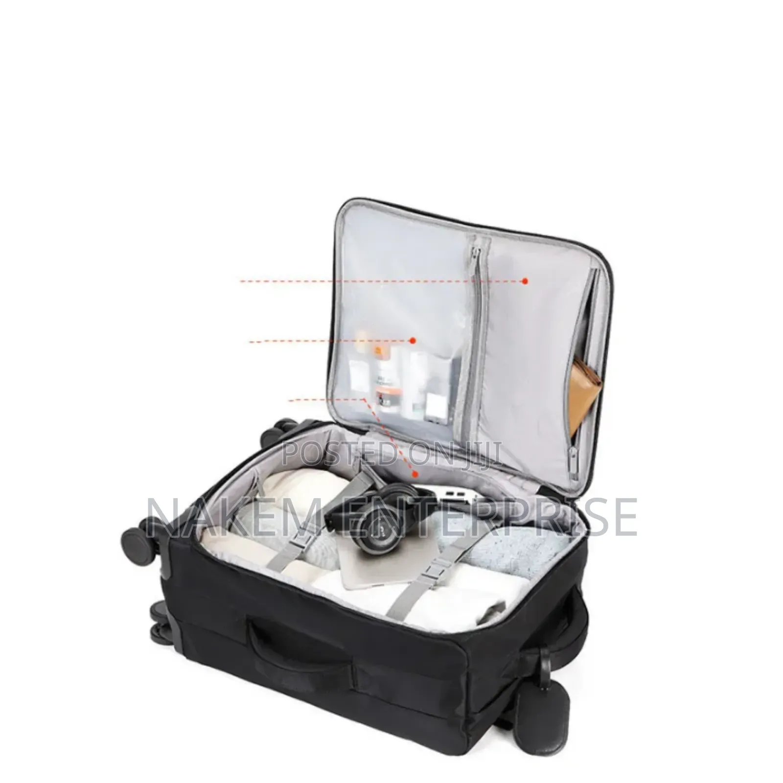 2in1 Usb Charging Port Trolley Travelling Luggage With Brand Padlock
