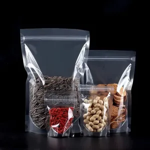 Transparent Stand Up Ziplock Pouches