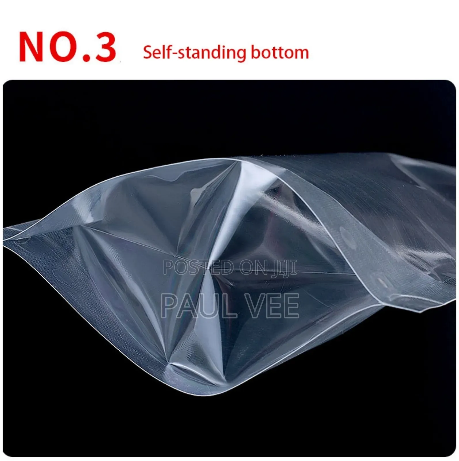 Transparent Stand Up Ziplock Pouches