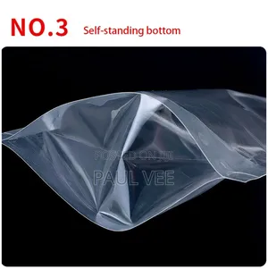 Transparent Stand Up Ziplock Pouches
