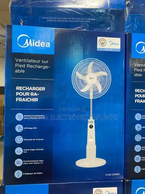 Modern Midea Rechargeable Standing Fan