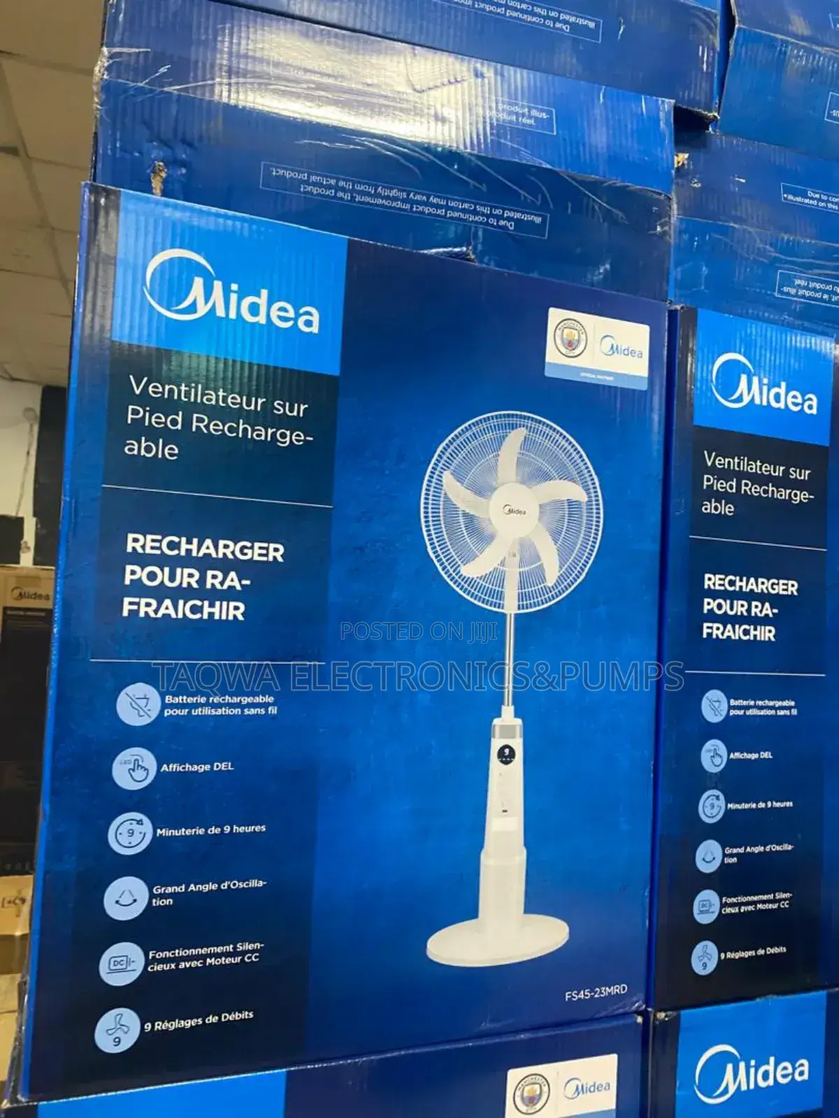 Simple Lasting Midea Rechargeable Fan