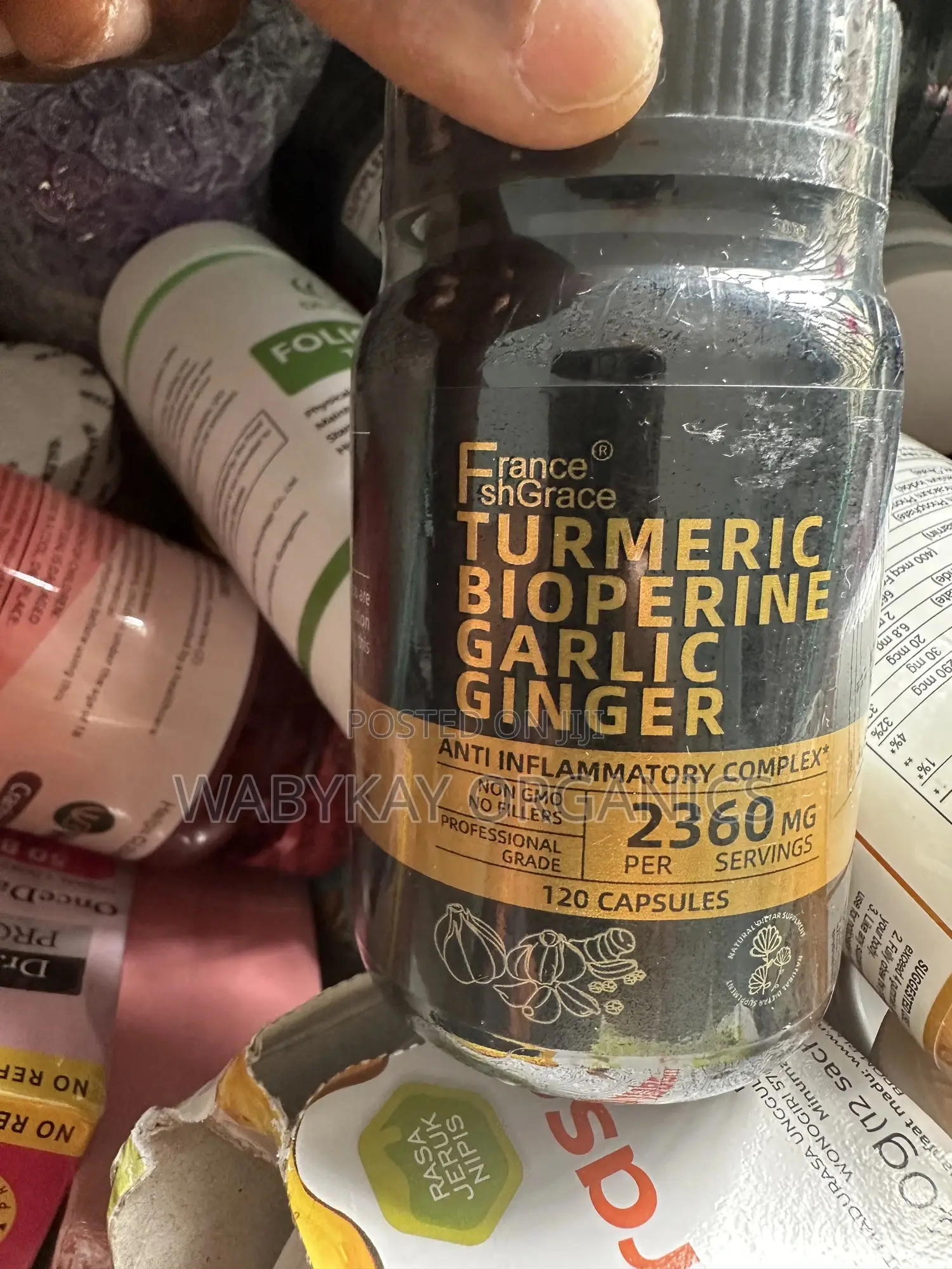 Tumeric, Garlic Ginger Supplements