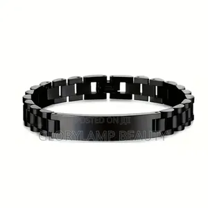 Men’S Personalizable Stainless Steel Bracelet – Adjustable, Durable