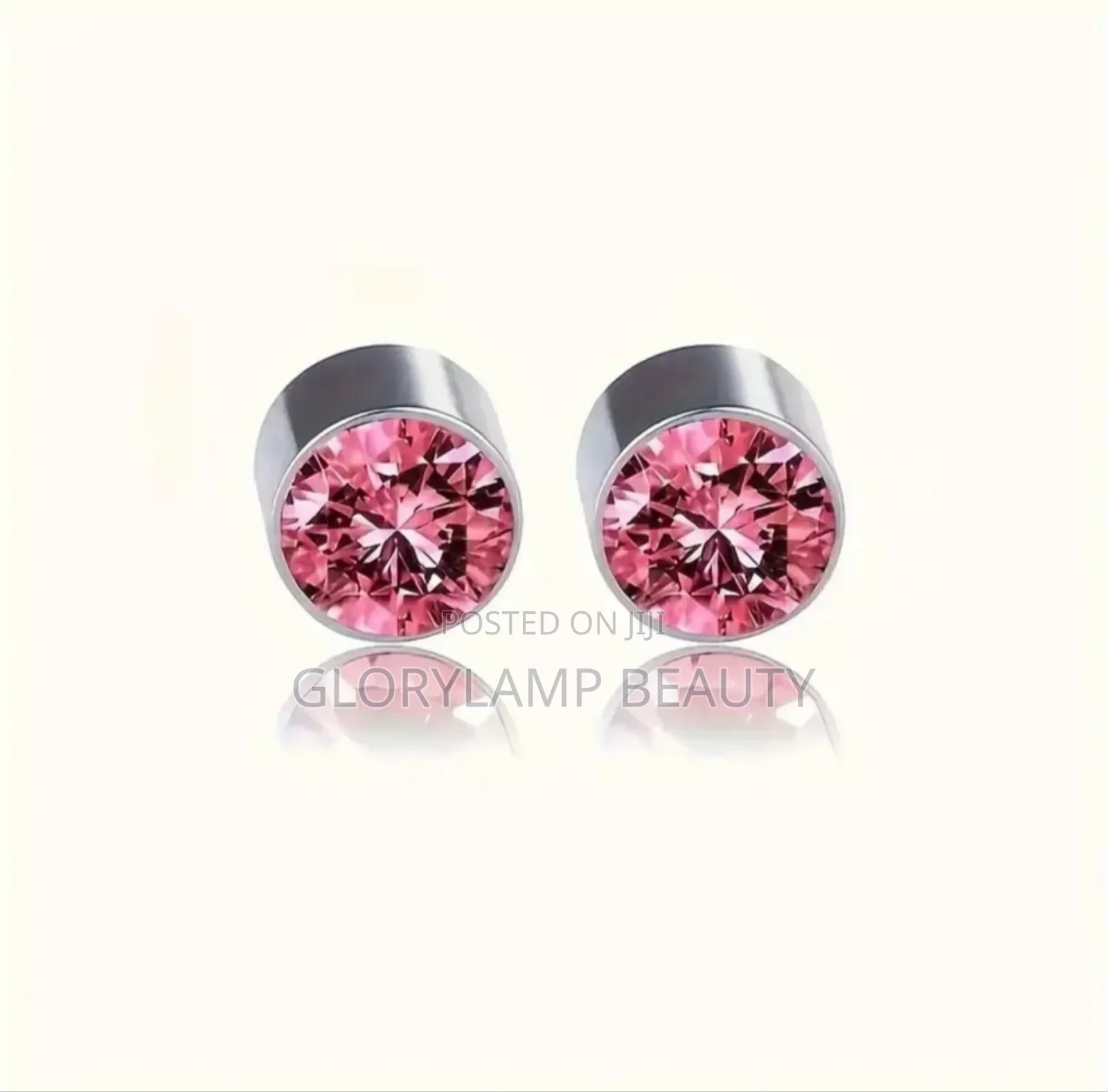Magnetic Crystal Stud Earrings – Mixed Colors Stainless Steel Earrings