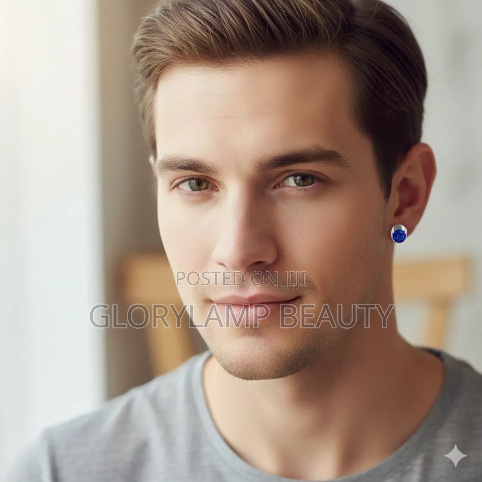 Magnetic Crystal Stud Earrings – Mixed Colors Stainless Steel Earrings