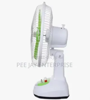 Rechargeable Solar Fan With Battery Backup + Led Light