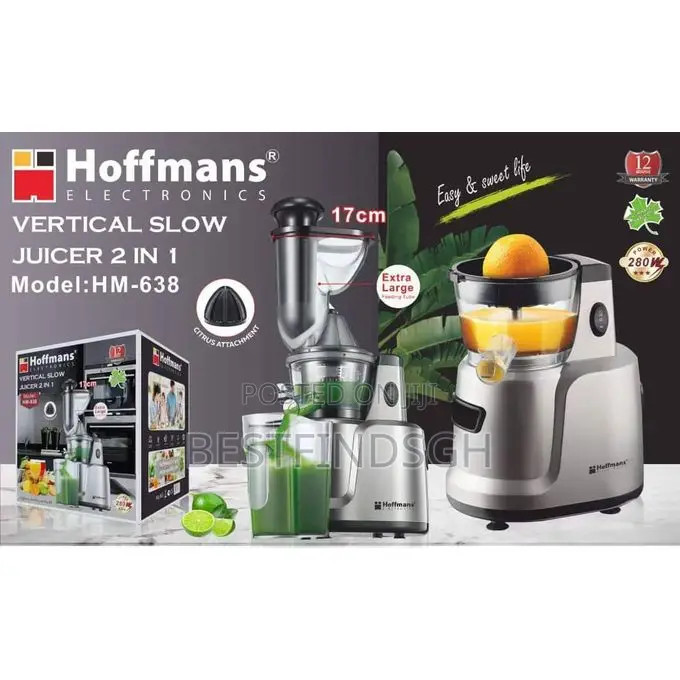 Hoffmans 2-in-1 Slow Juicer